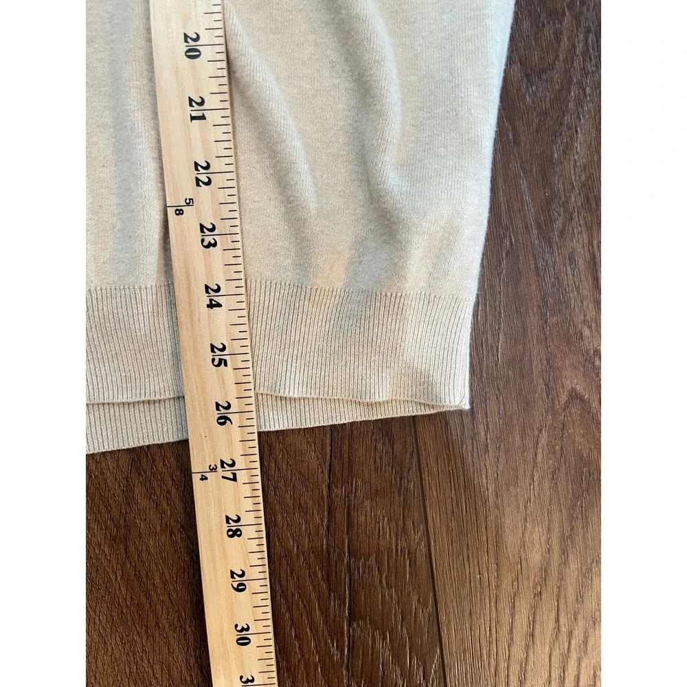 VTG‎ Polo Ralph Lauren Mens XXL Beige 100% Pima Cotton Long Sleeve Polo Sweater